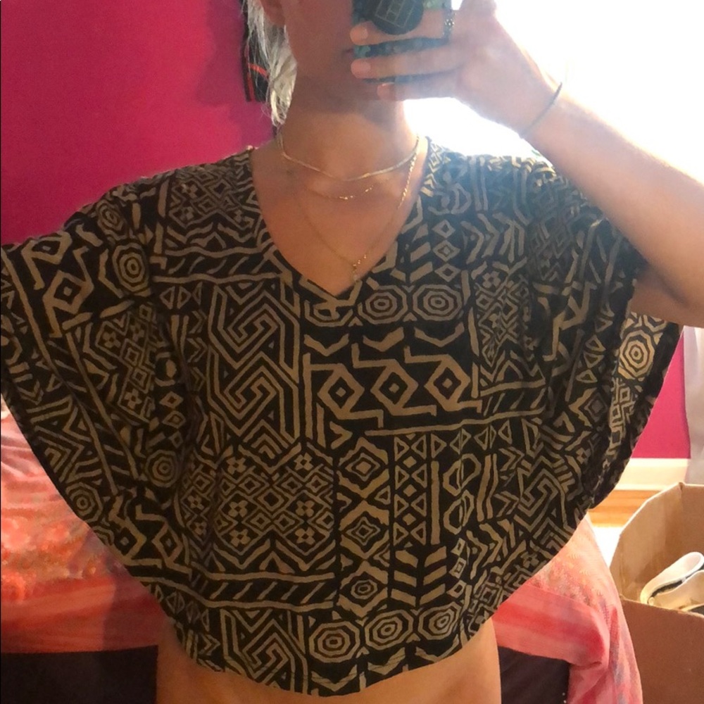 Poncho dress shirt